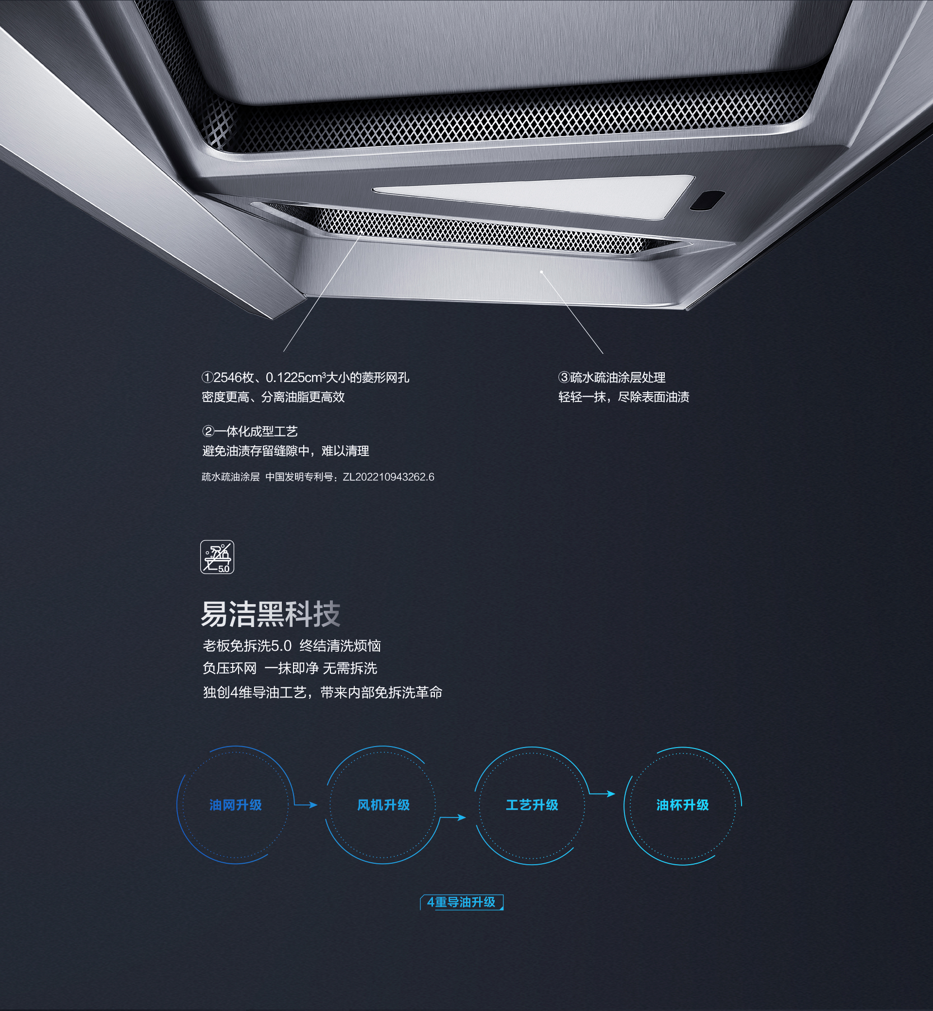 老板烟机28立方超大吸力双腔双吸CXW-260-8236S