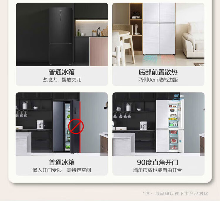 海尔冰箱十字开BCD-477WGHTD1BGQU1