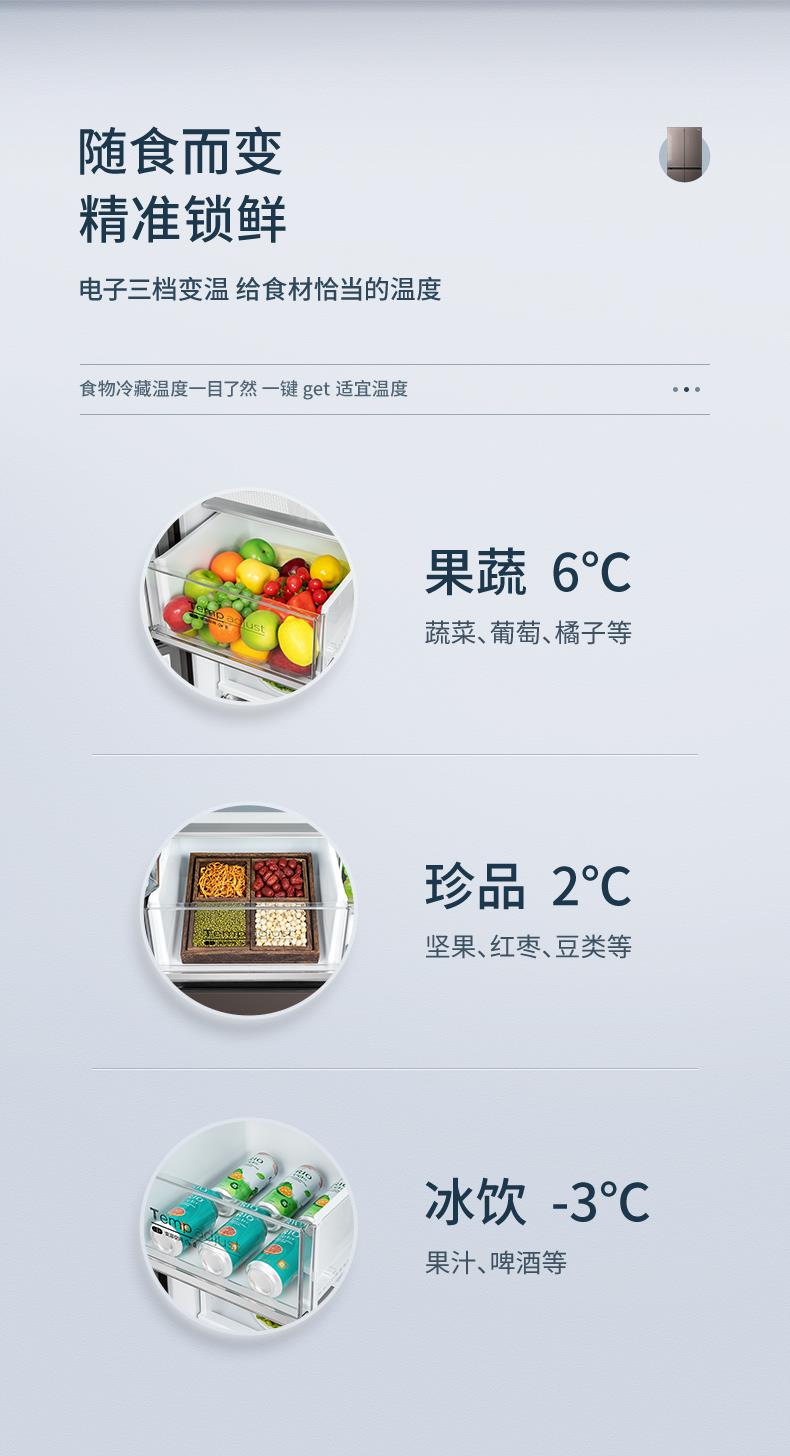 美的冰箱十字开BCD-477WSGPZM(E)