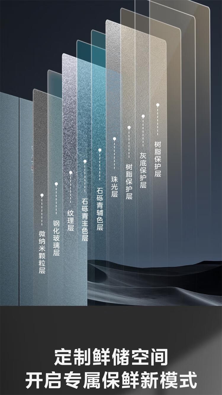 美的冰箱十字开BCD-521WSGPZM石砾青