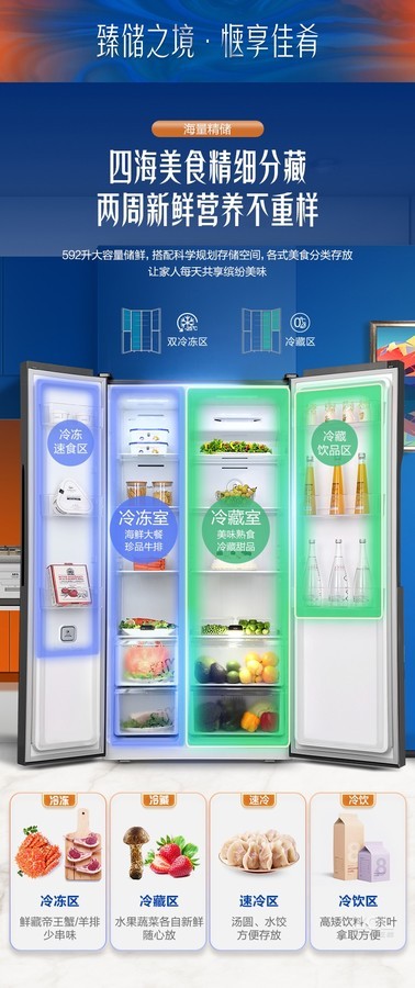 容声冰箱BCD-592WD11HPC