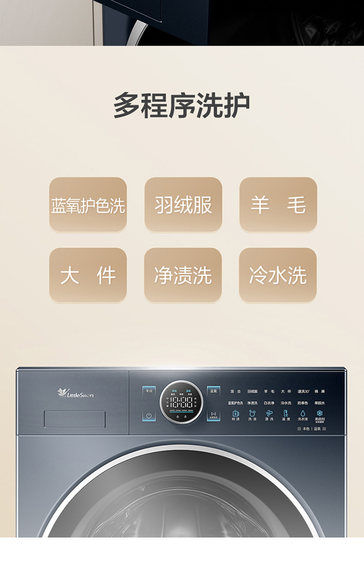 小天鹅洗衣机滚筒TD100MS9ILZ