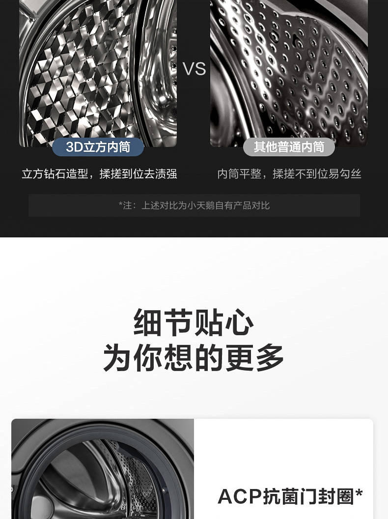 小天鹅洗衣机滚筒TG100ML02IT