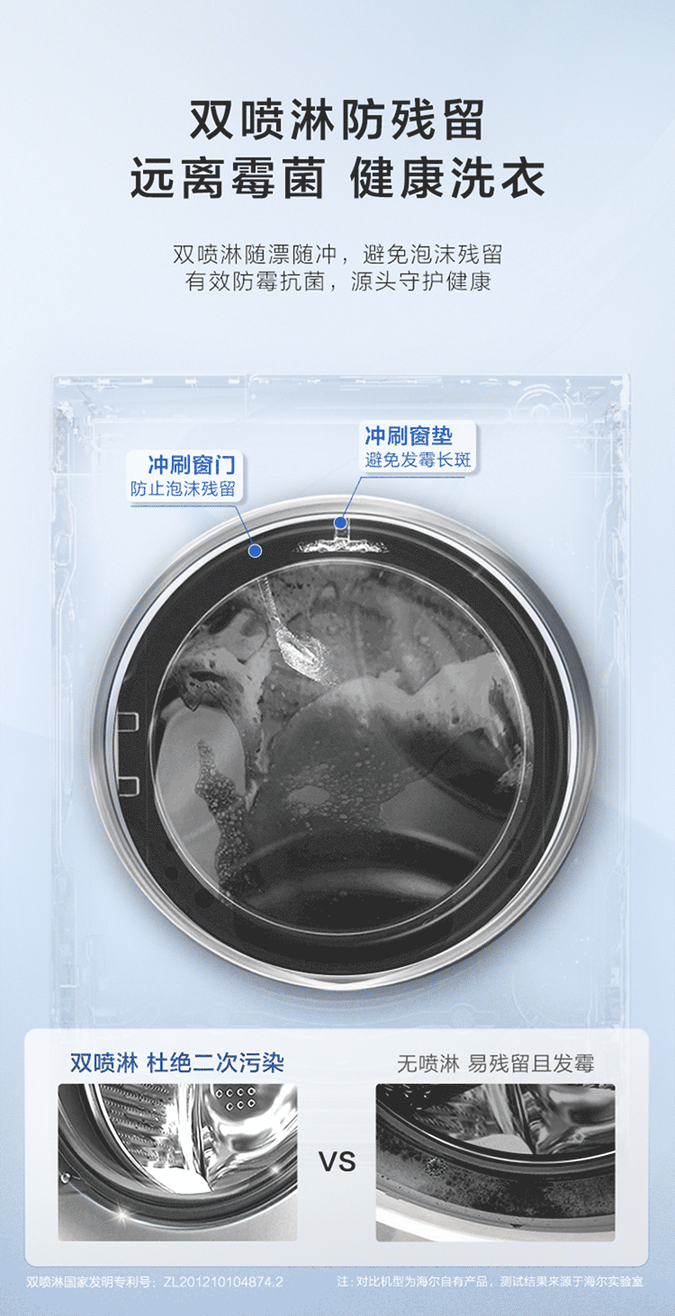海尔洗衣机滚筒XQG100-BD1266