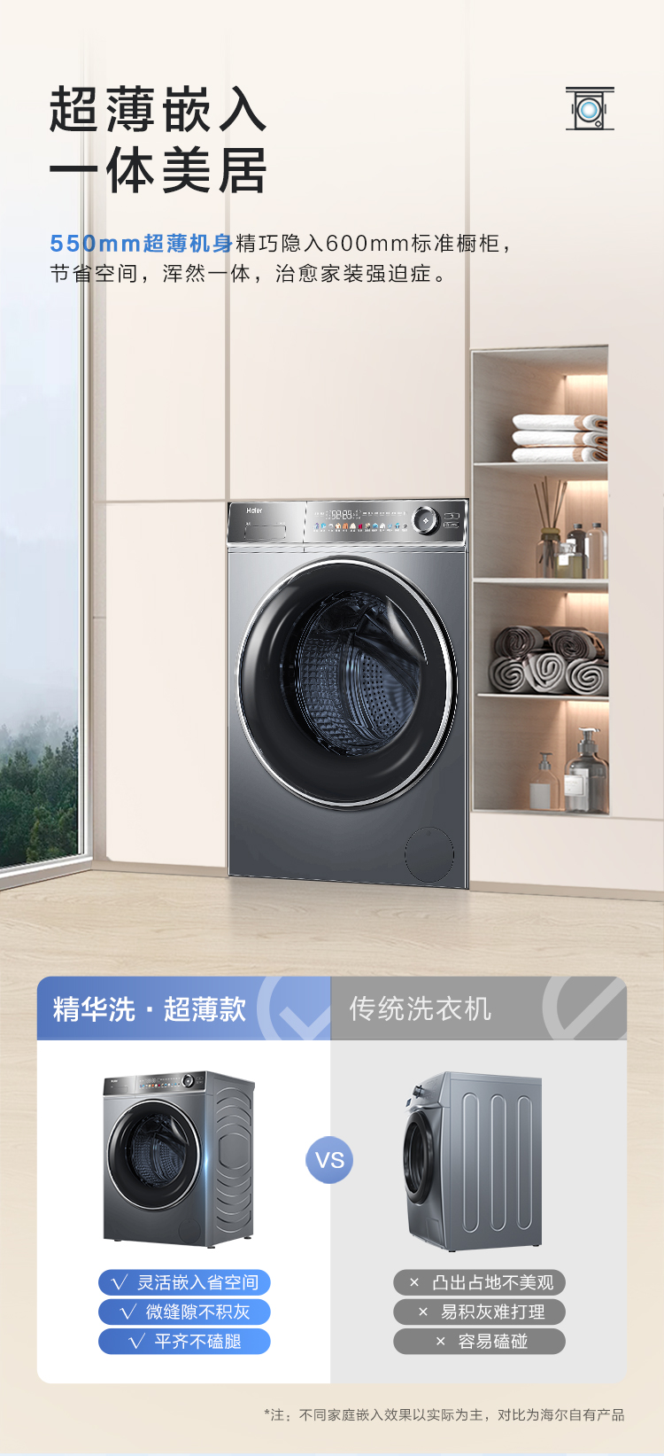 海尔洗衣机滚筒XQG100-BD14356L