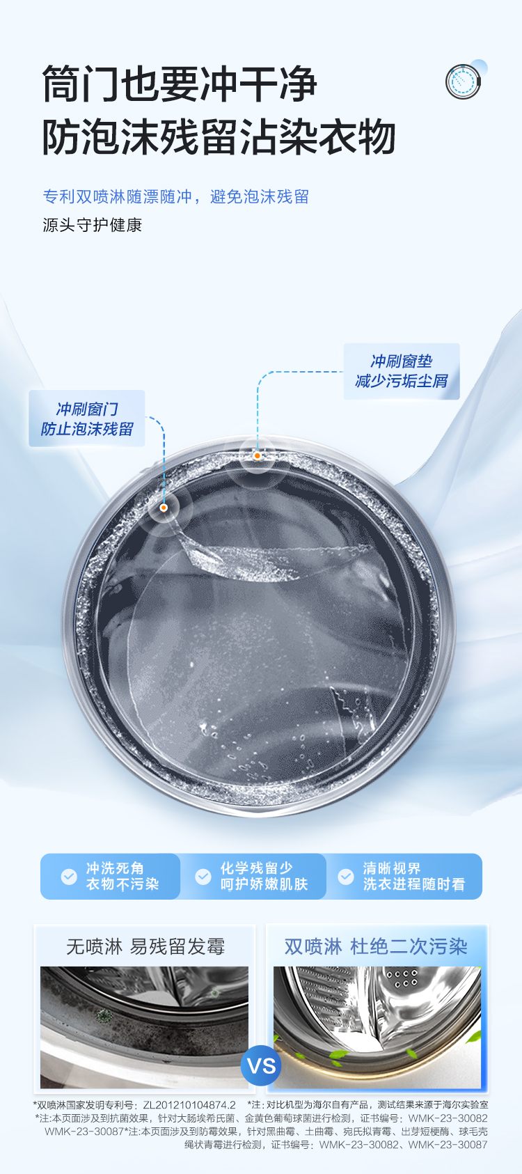 海尔洗衣机滚筒XQG100-BD14356L