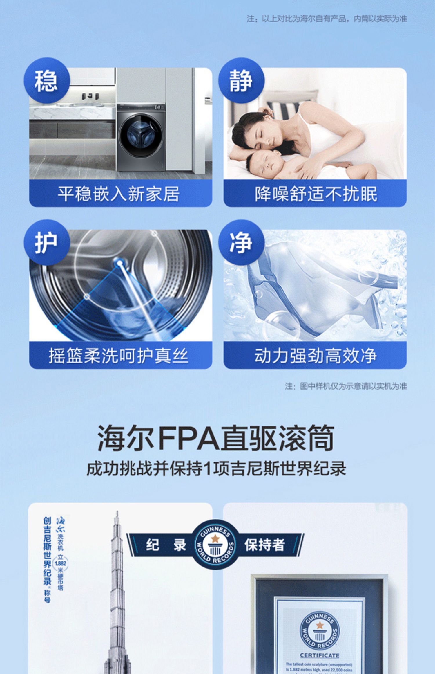 海尔洗衣机滚筒XQG100-BD14376LU1