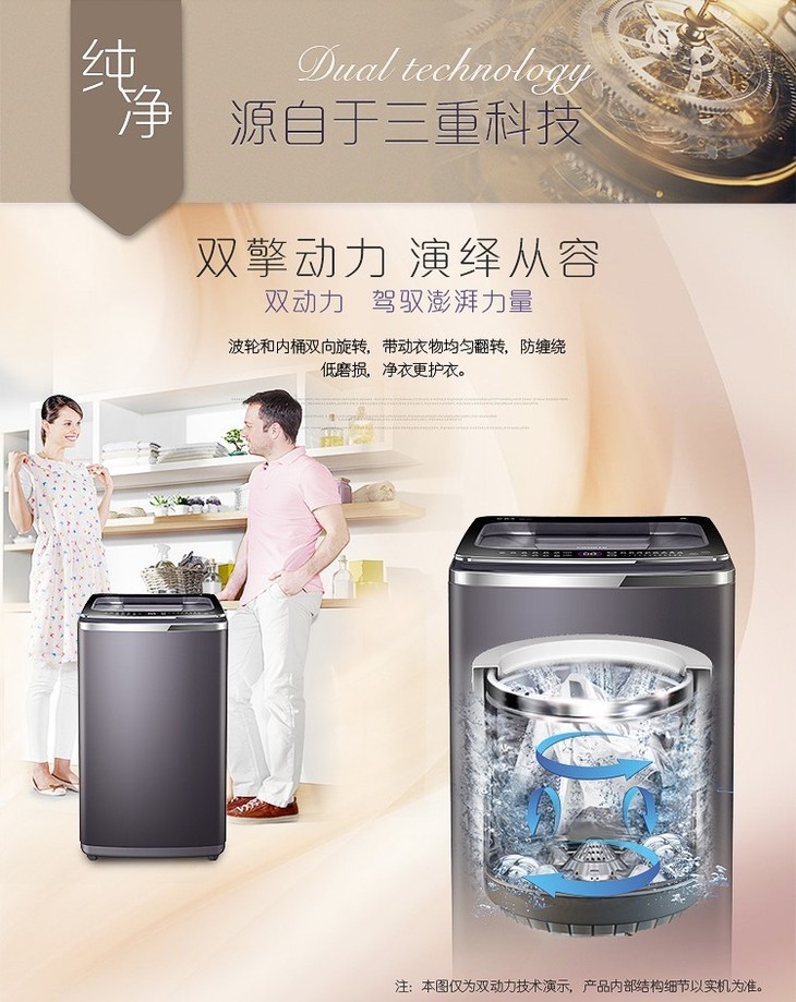 卡萨帝洗衣机全自动C809100MSU1