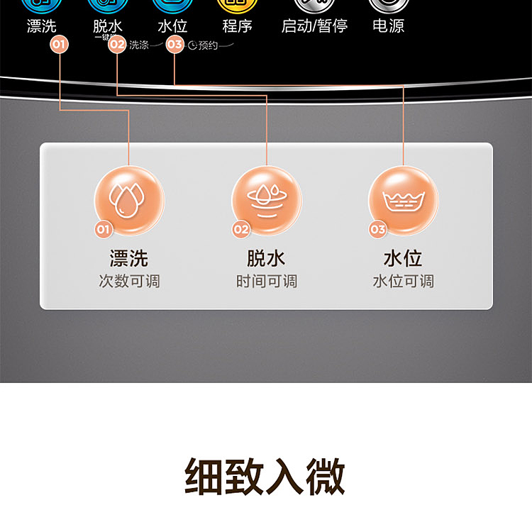 美的洗衣机全自动MB100Q73DY