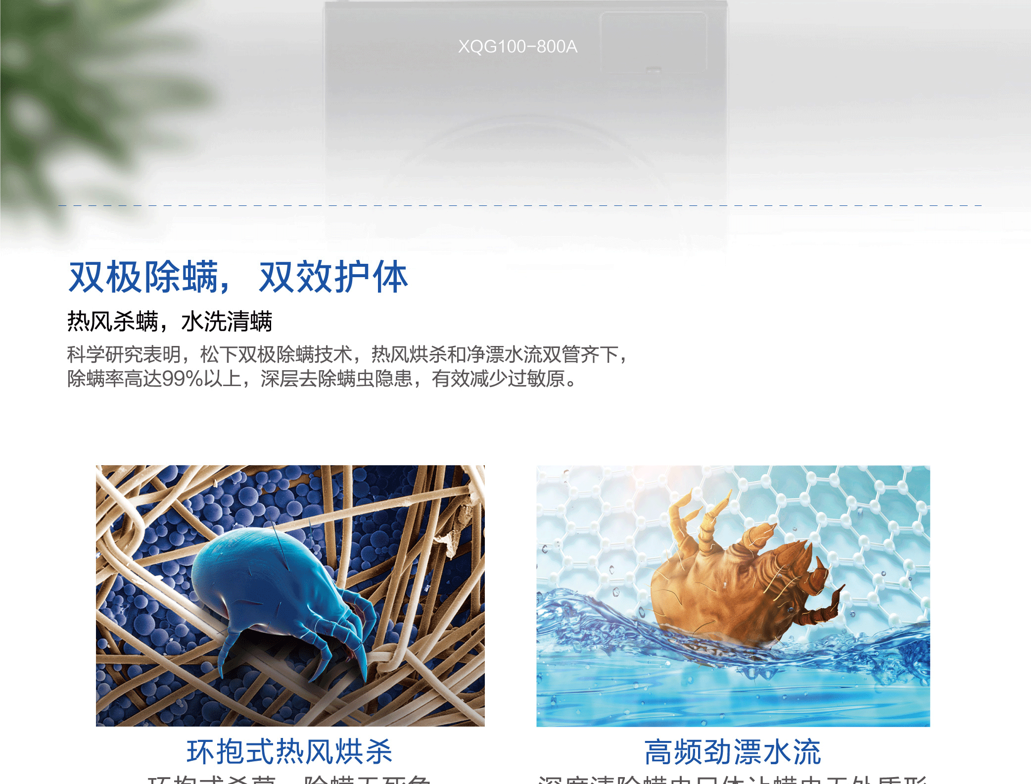 松下滚筒洗衣机XQG100-800A