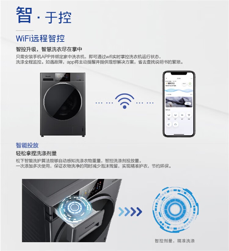 松下滚筒洗衣机XQG100-E17F
