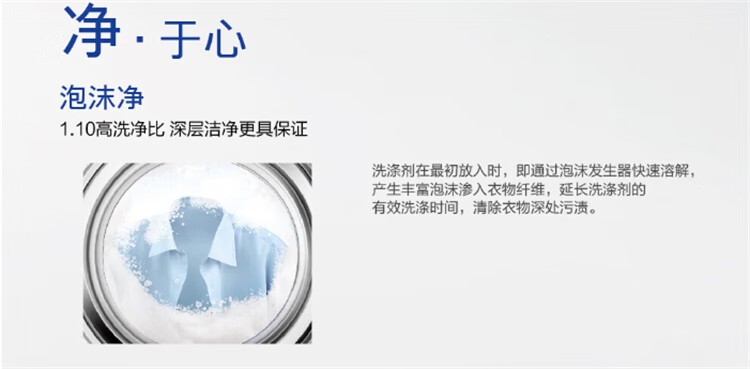 松下滚筒洗衣机XQG100-E17F