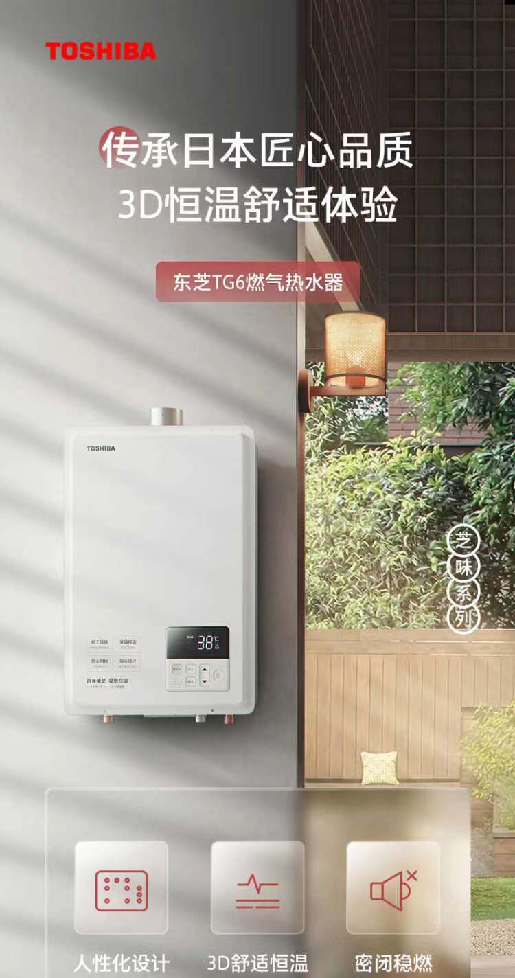 东芝燃气热水器JSQ30-TG6极地白