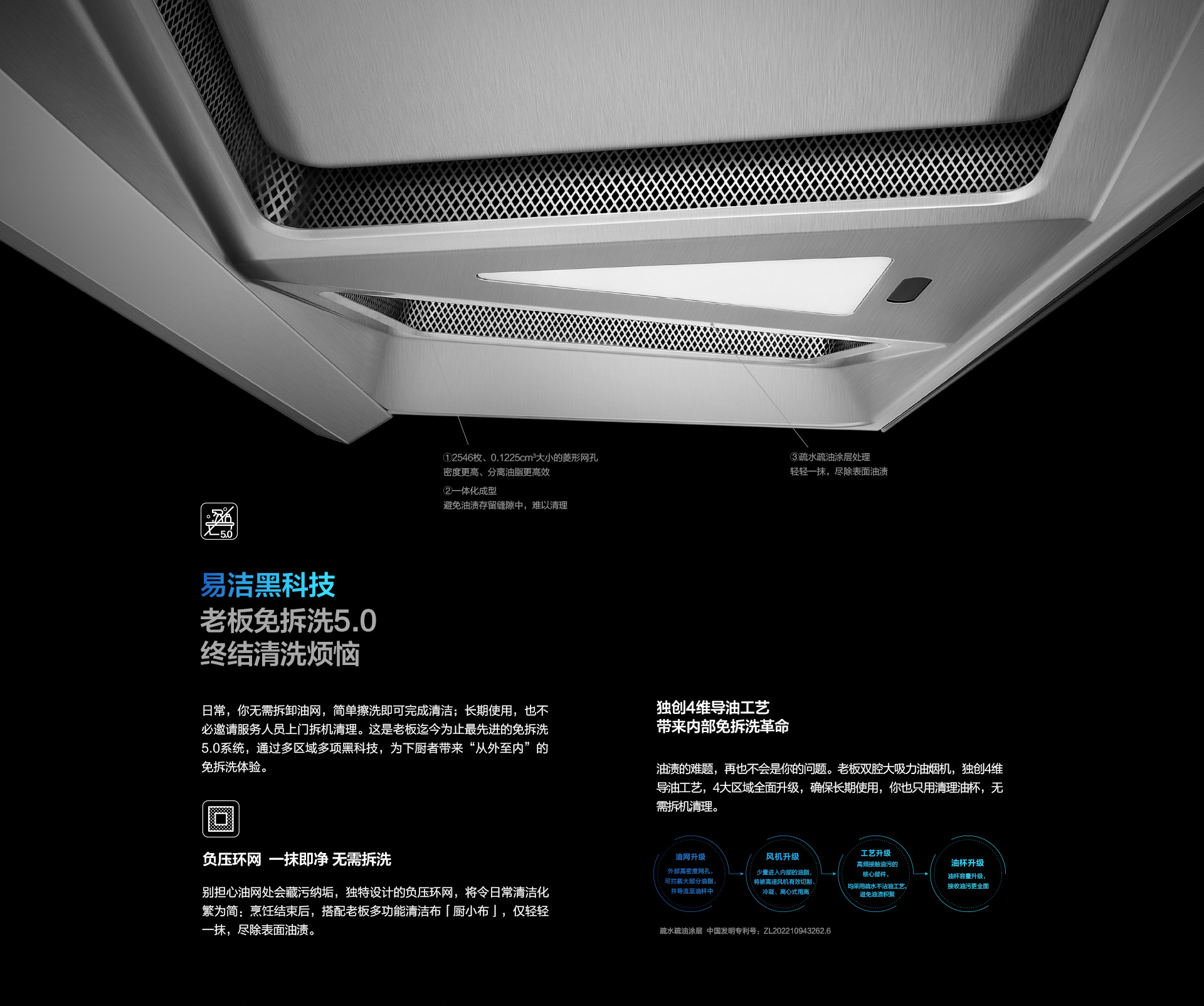 老板烟机28立方超大吸力双腔双吸CXW-260-8235S