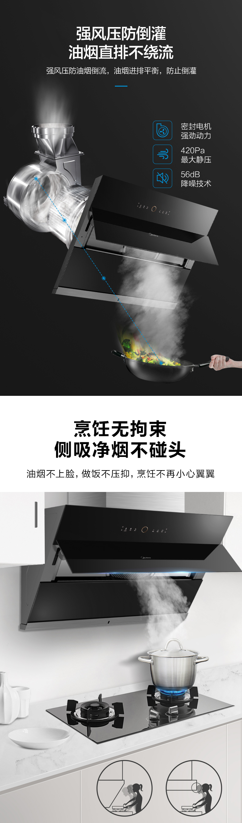 美的烟机21立方侧吸式CXW-28-JJC2