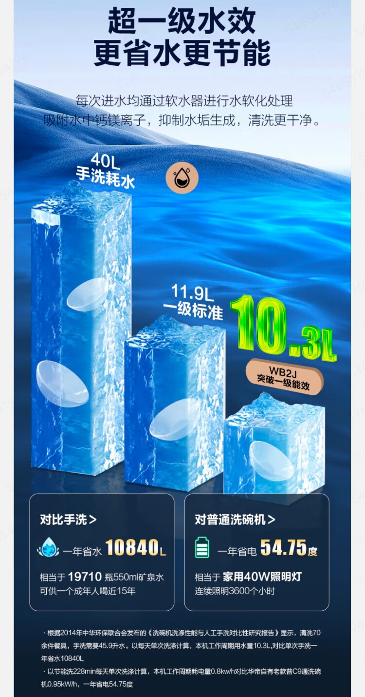 华帝洗碗机JWB15-WB2J