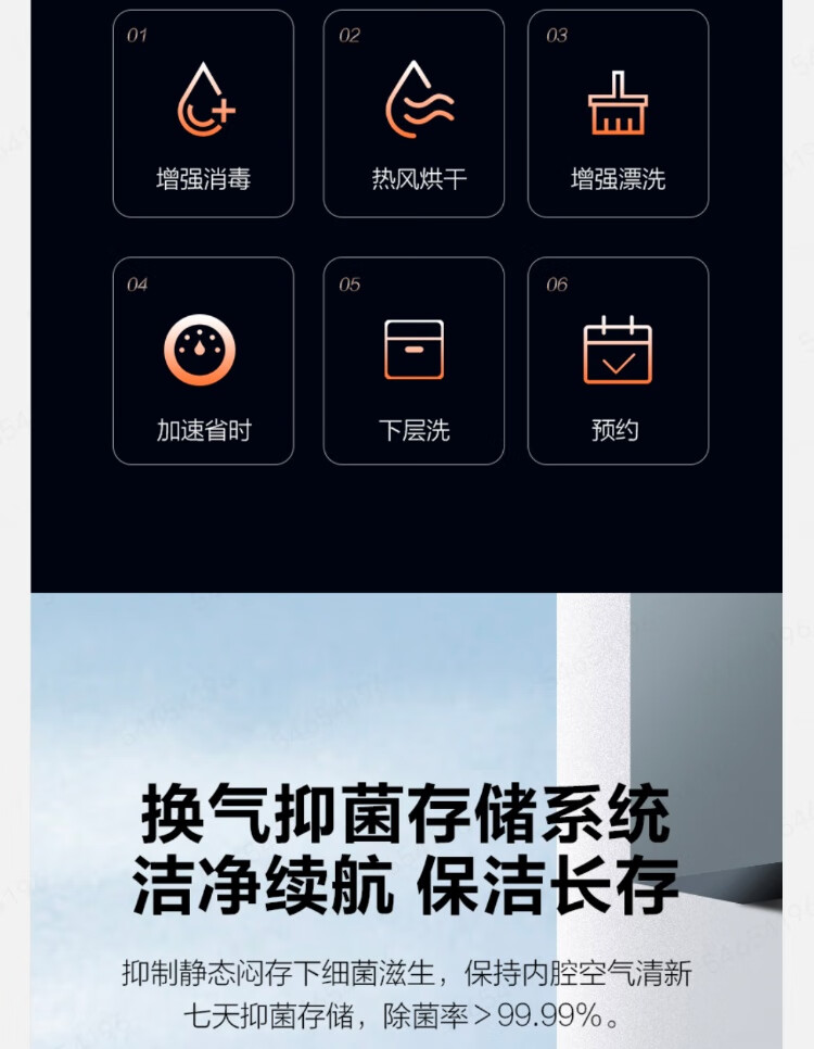 华帝洗碗机JWB15-WB2J