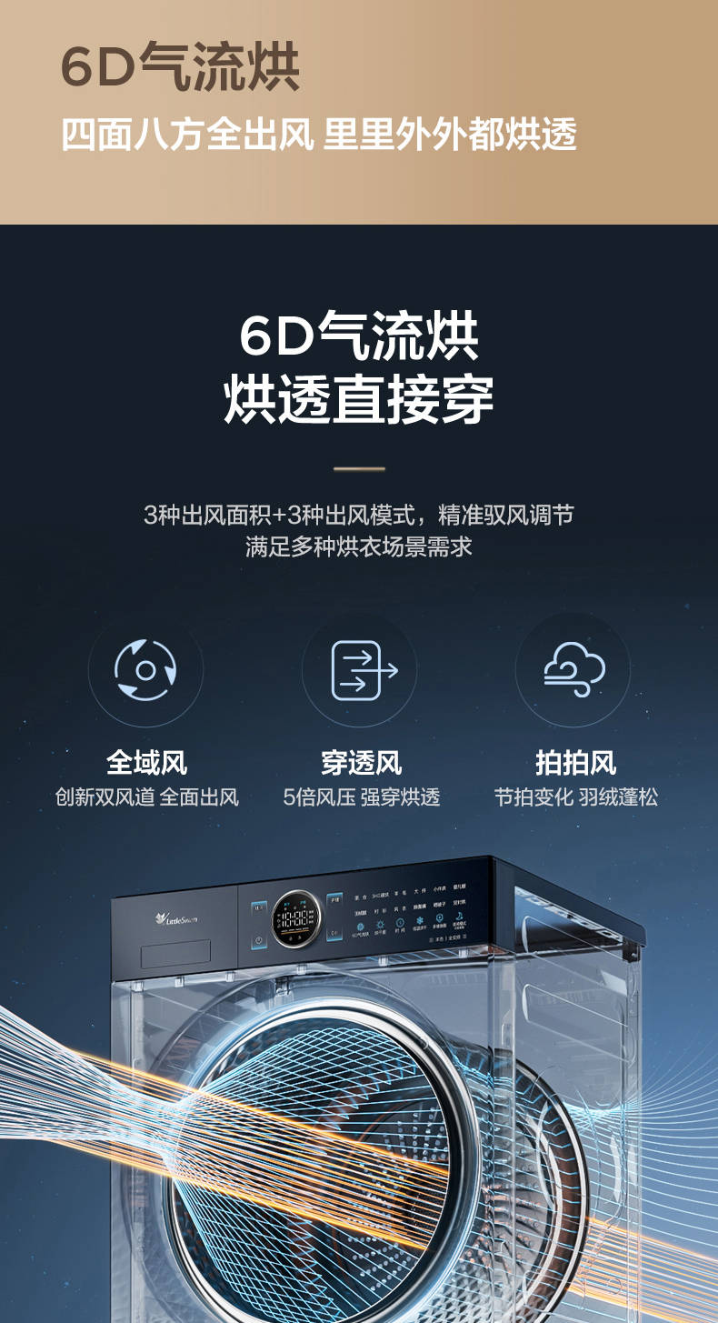 小天鹅洗烘套高端蓝氧2.0升级款TG100MS93ILZ+TH100-H93WZ