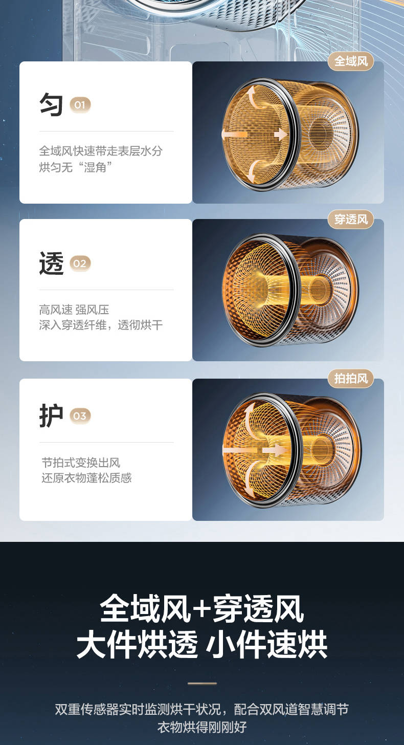 小天鹅洗烘套高端蓝氧2.0升级款TG100MS93ILZ+TH100-H93WZ