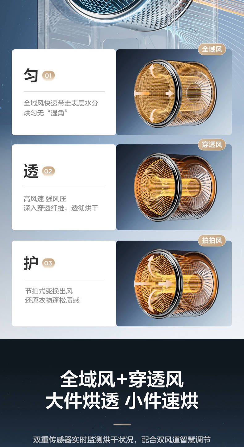 小天鹅洗烘套高端蓝氧2.0升级款TG100MS97ILZ+TH100-H97WZ