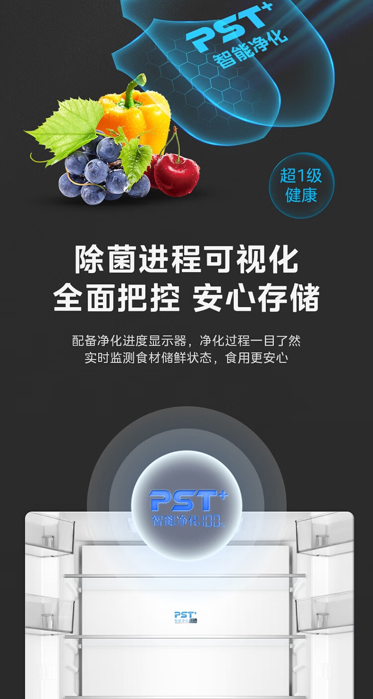 美的冰箱十字开BCD-521WUSGPZM凝光白