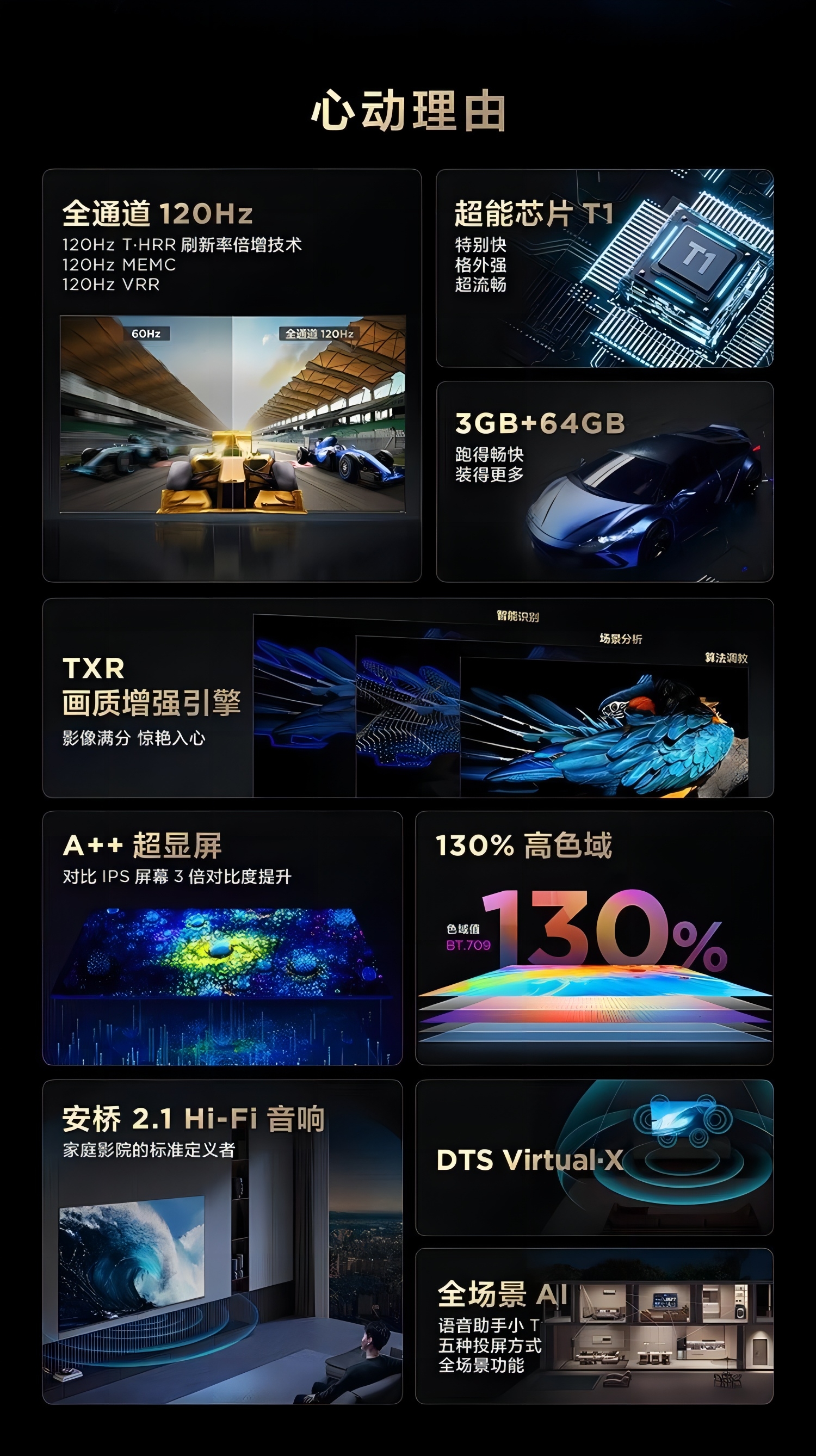 TCL电视85英寸85Q6G