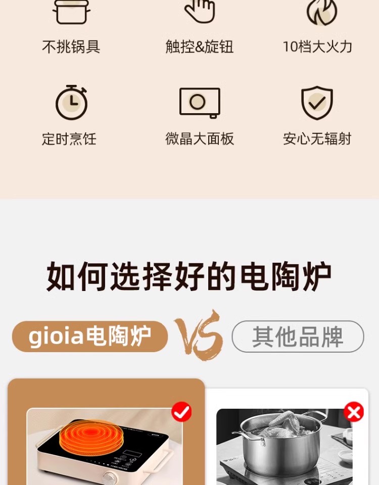 焦亚多功能电陶炉YLX-S6120