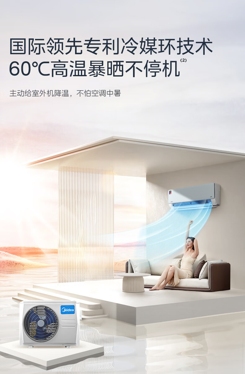 美的空调机煌2P挂机 KFR-46GW/D1-1