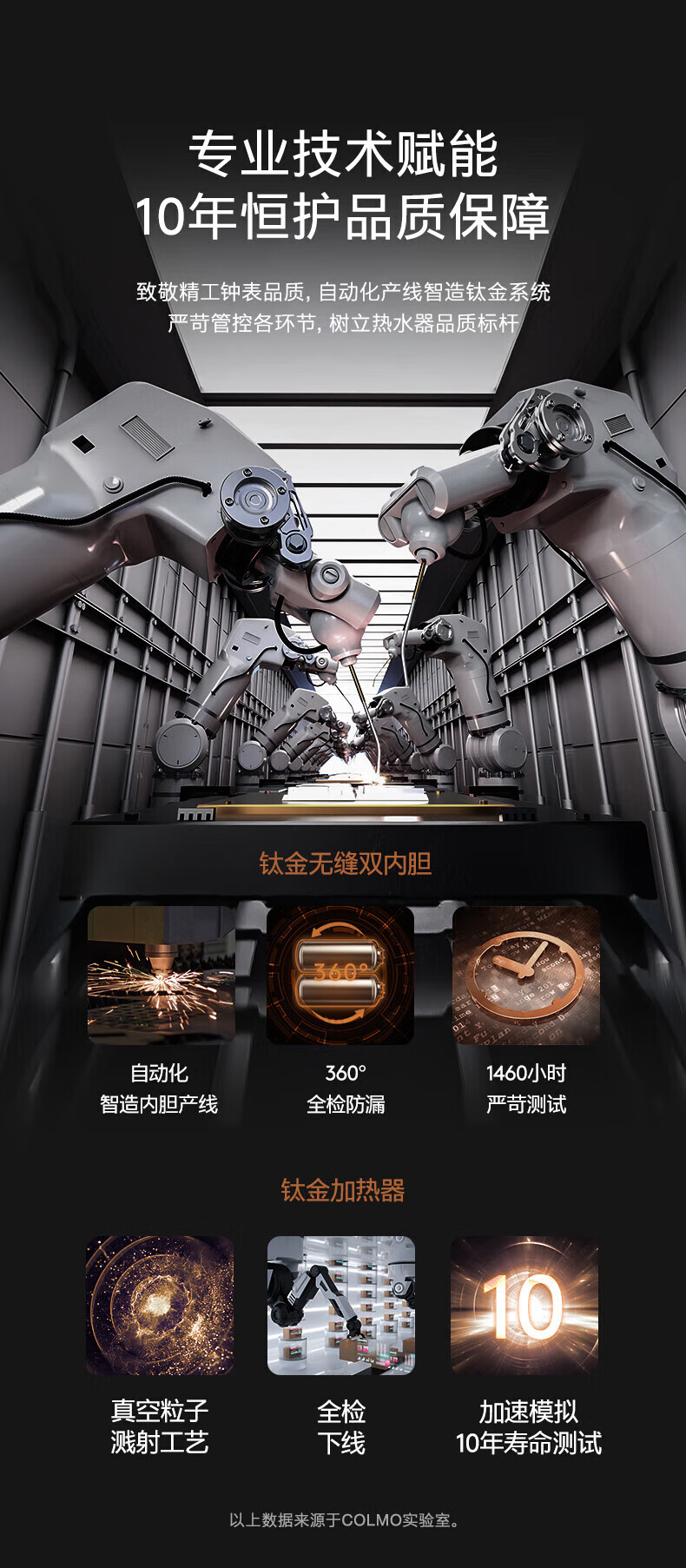 美的高端定制品牌COLMO电热水器CFBS6-6050