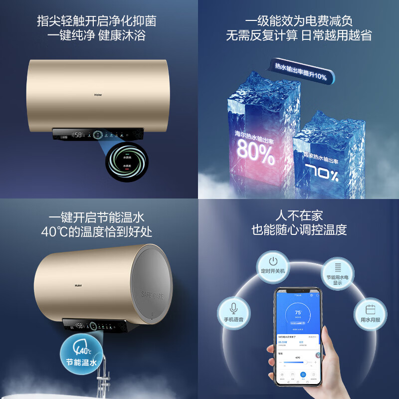 海尔电热水器ES60H-P3(5AU1)金色