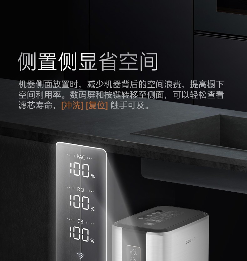 美的高端定制品牌COLMO净水器CWRC400-A04