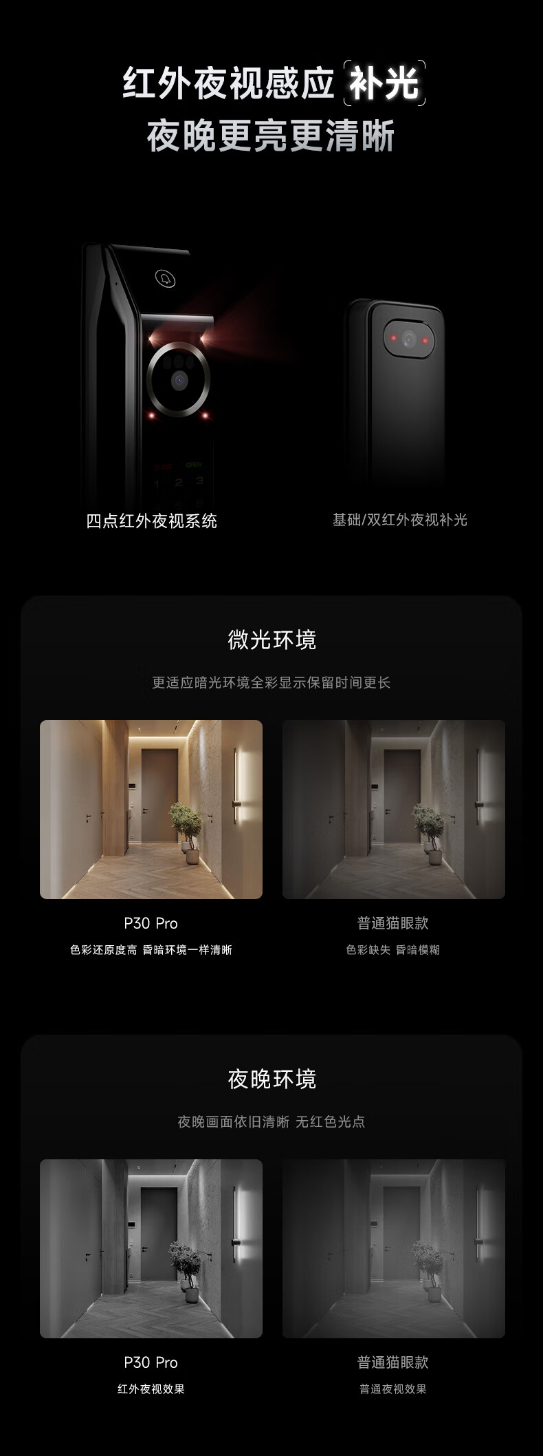 凯迪仕指纹锁P30 Pro太空灰