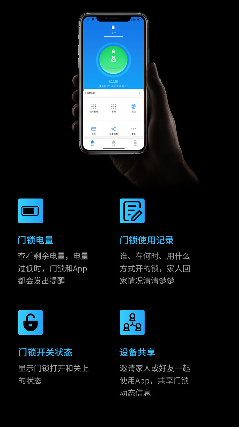 凯迪仕指纹锁K20-V