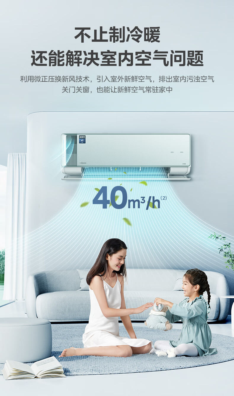 美的空调鲜新风1.5PKFR-35GW/K2-1