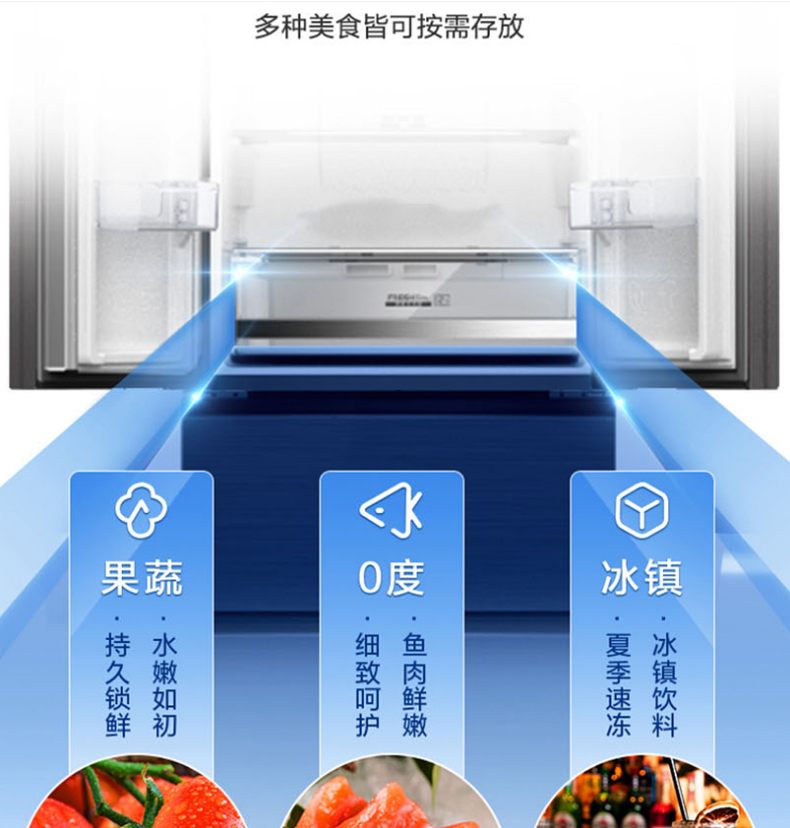 美菱冰箱法式多门BCD-361WP9B