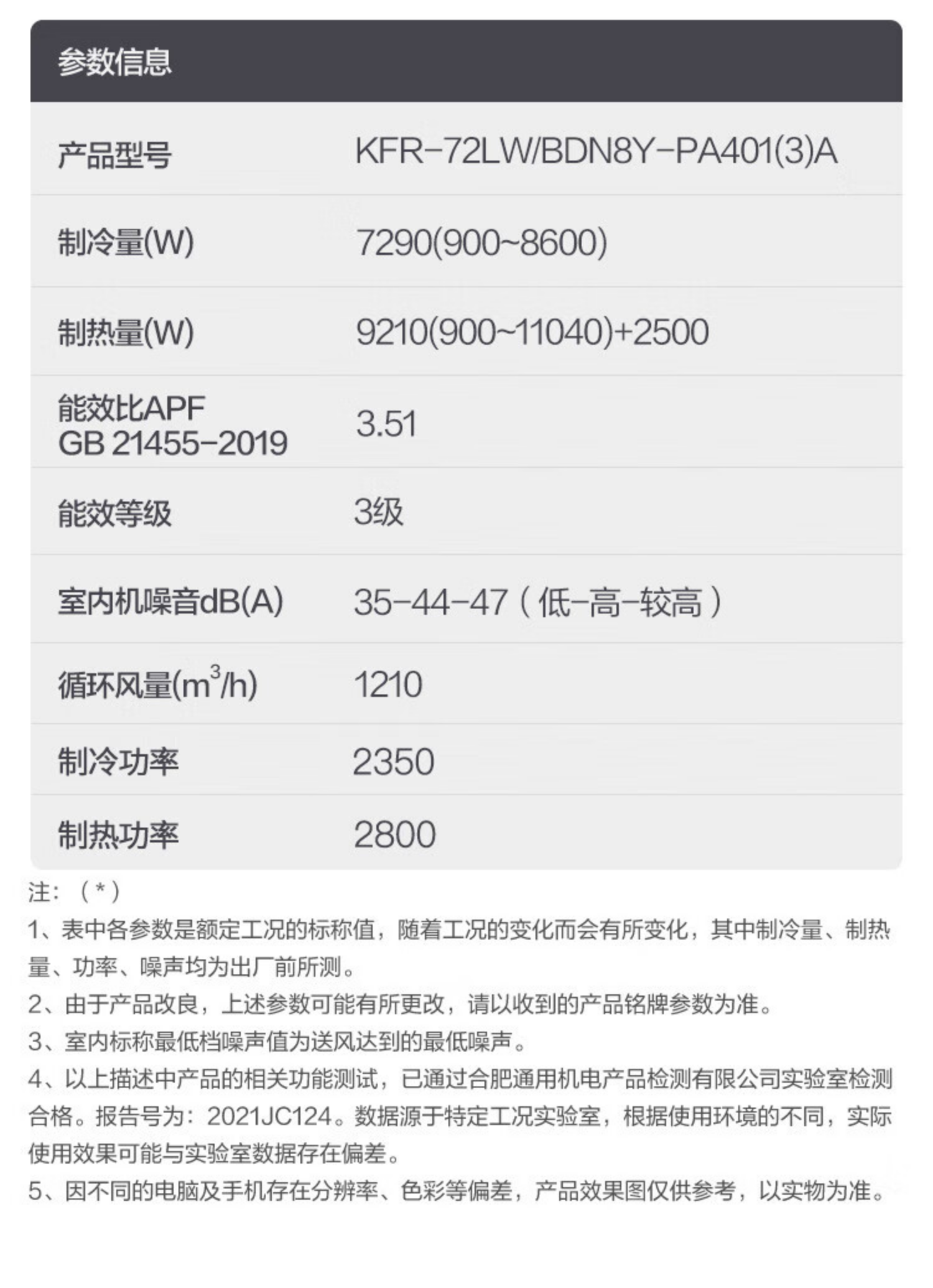 美的空调3P柜式KFR-72LWBDN8Y-PA401(3)A