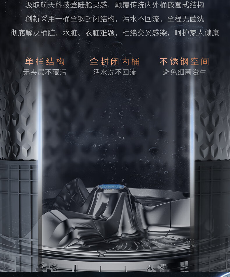 美的高端定制品牌COLMO洗衣机全自动波轮 CLTW11X