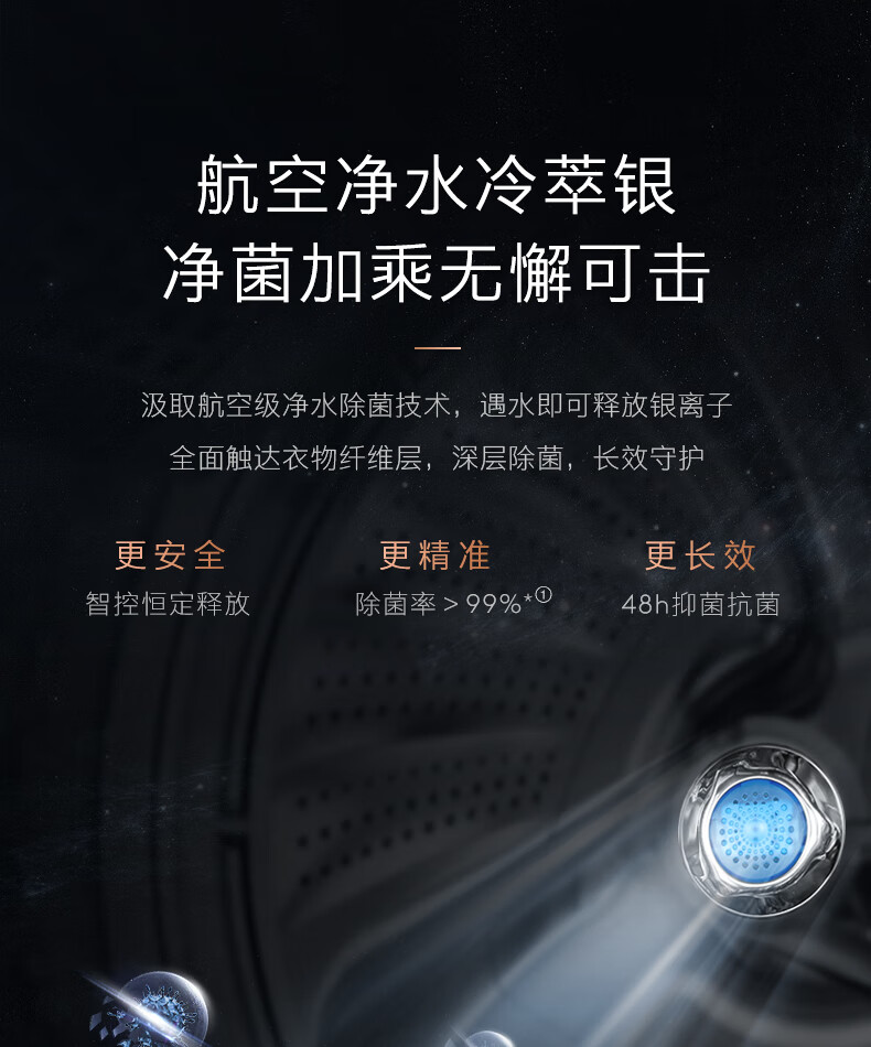 美的高端定制品牌COLMO洗衣机全自动波轮 CLTW11X