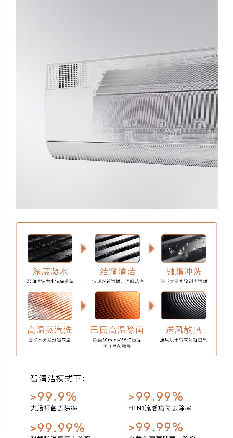 美的高端定制品牌COLMO空调  睿极1.5P挂机KFR-35GWCA3K
