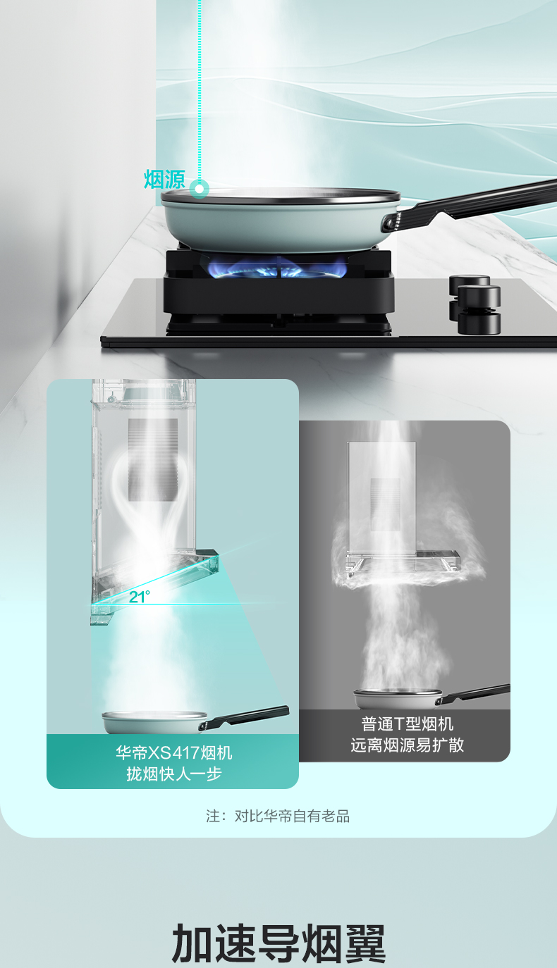 华帝烟机26立方顶吸CXW-200-XS417