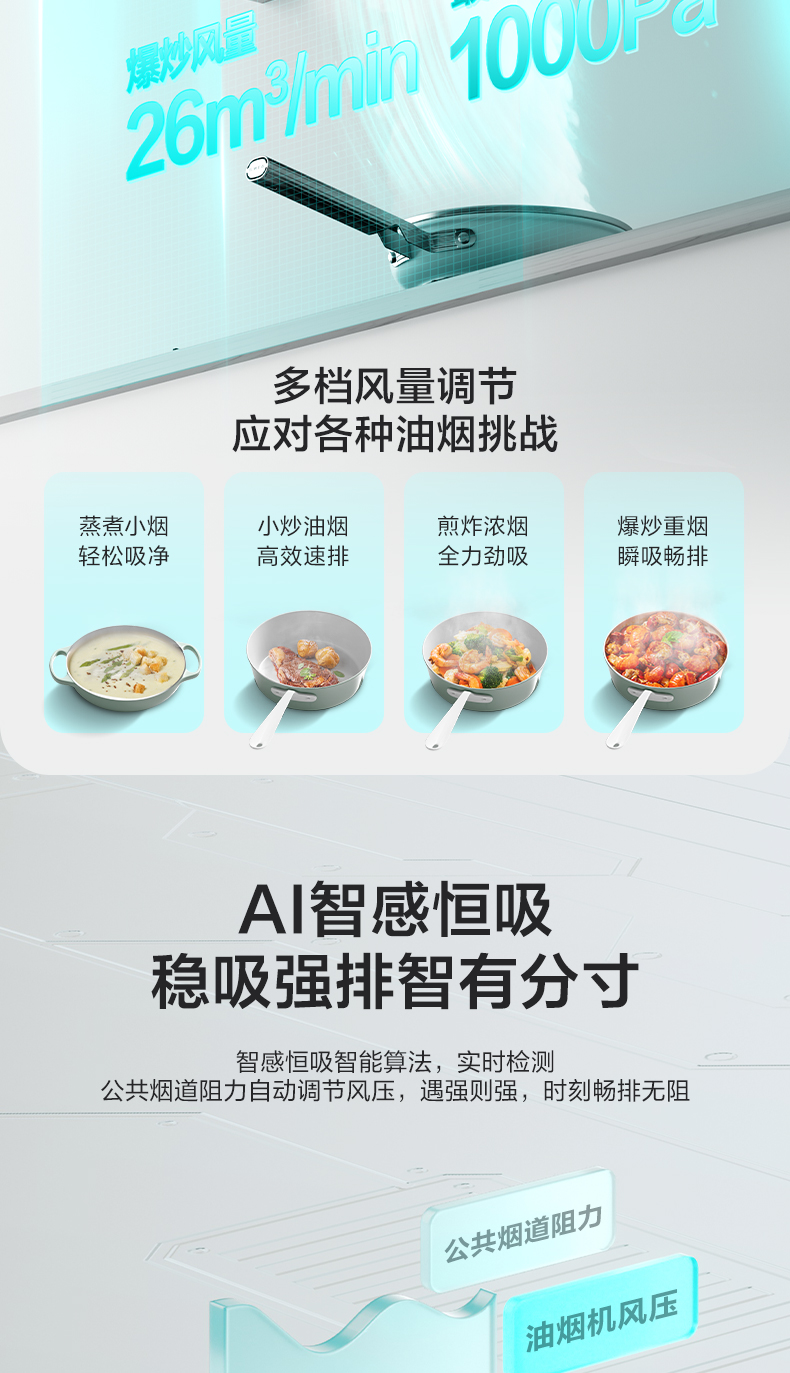 华帝烟机26立方顶吸CXW-200-XS417