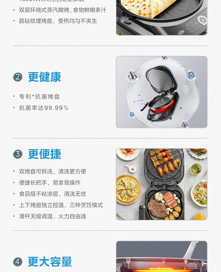 美的电饼铛JKE3036