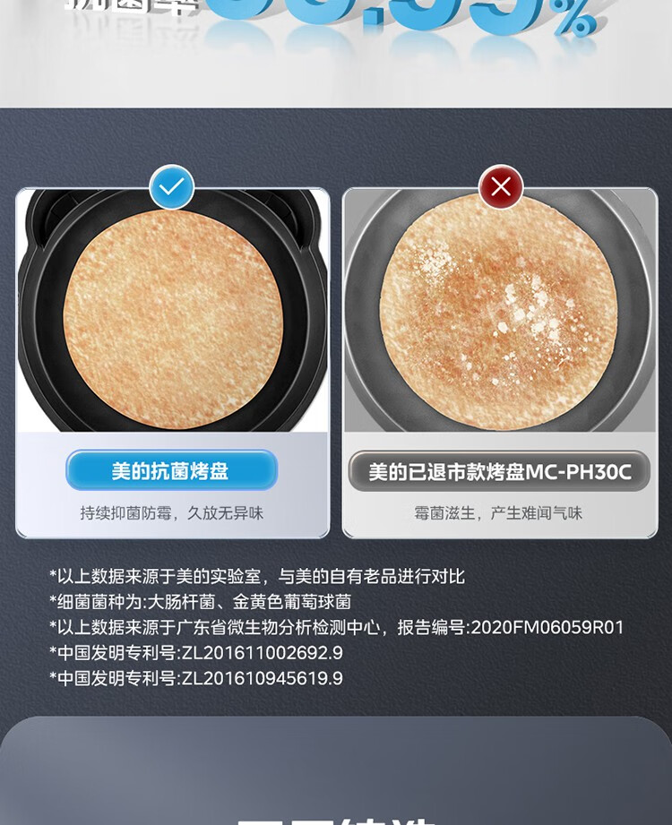 美的电饼铛JKE3036