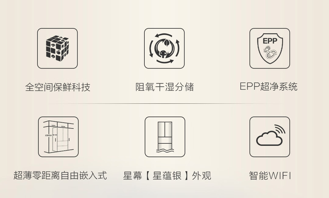 海尔冰箱法式BCD-486WGHFD1BSJU1