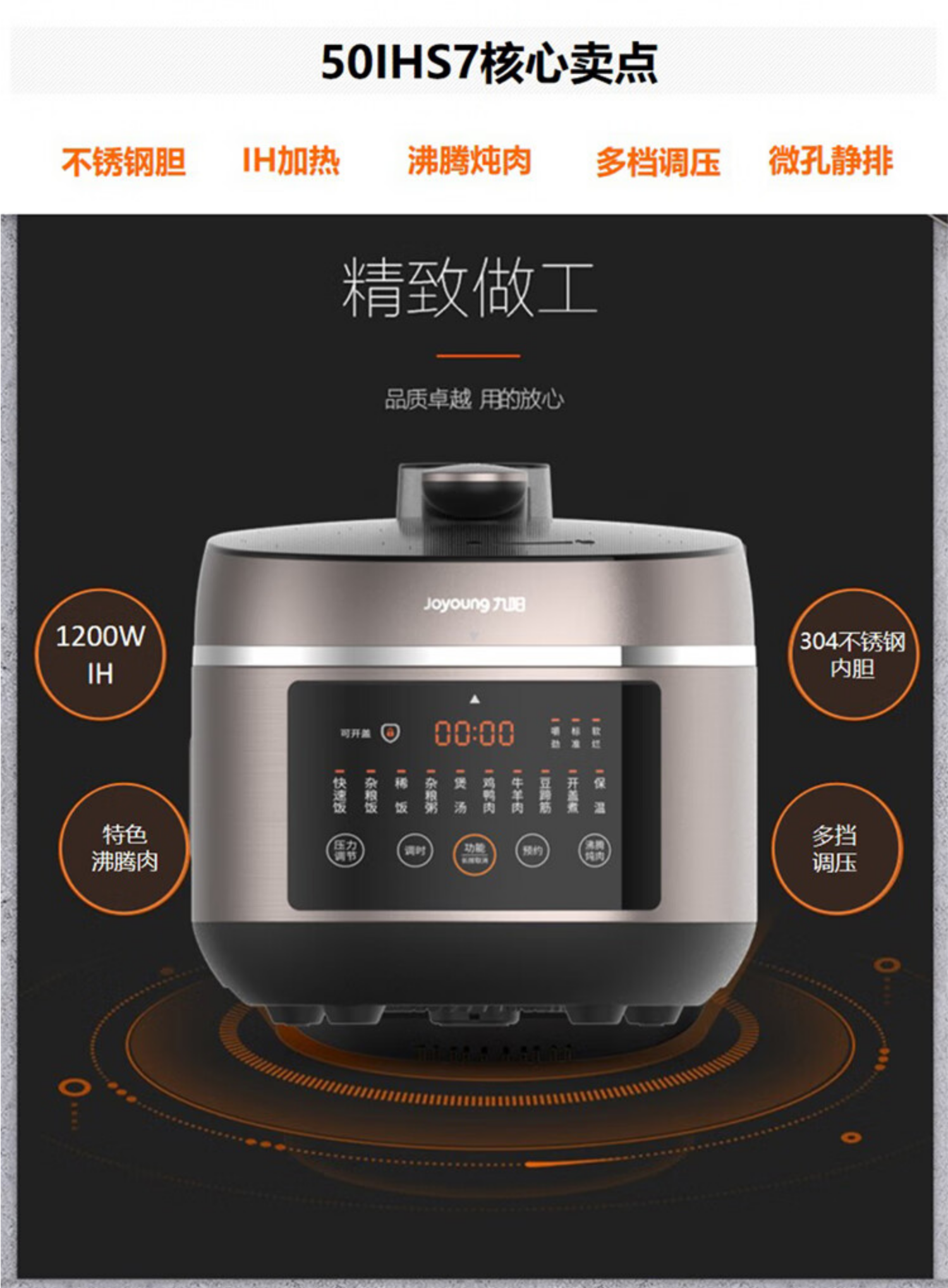 九阳电压力锅Y-50IHS7