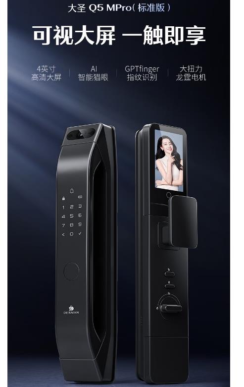 德施曼指纹锁大圣版Q5MPro(标准版)
