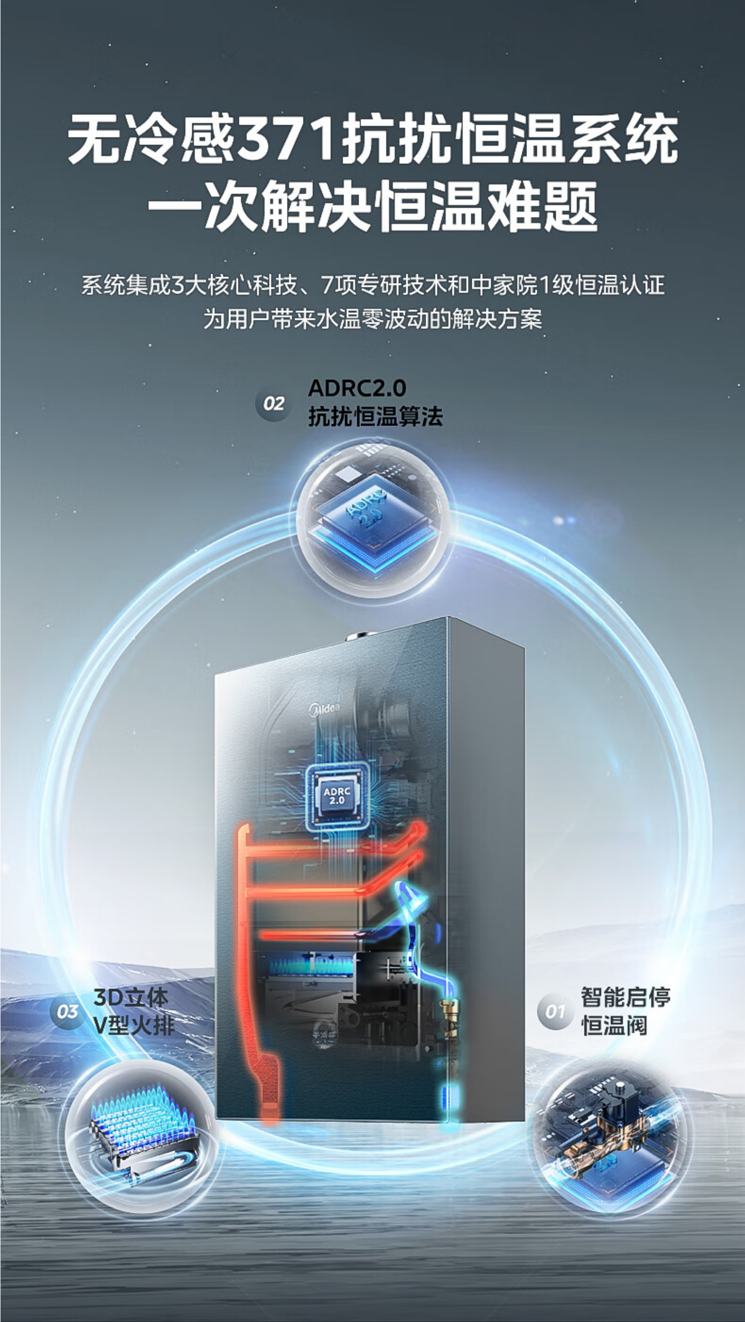 美的燃气热水器JSQ30-16QC4