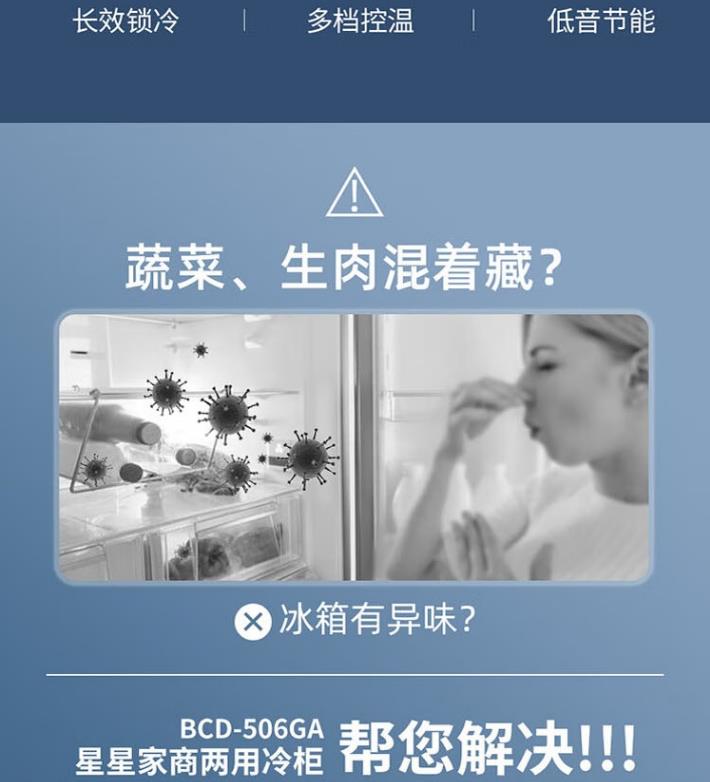 星星冷柜BCD-506GA