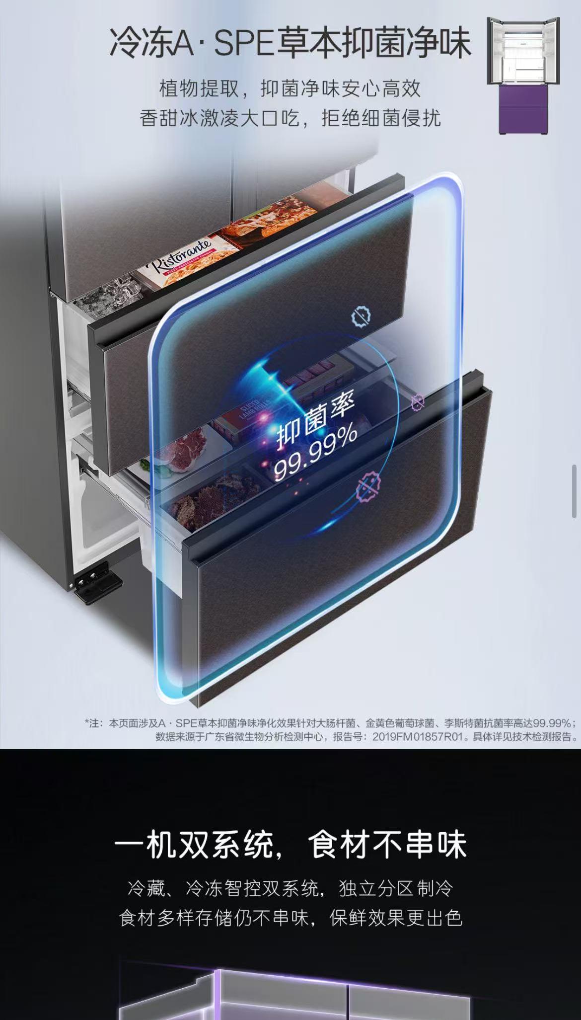 卡萨帝冰箱法式多门BCD-550WGCFDMGZHU1 棕色