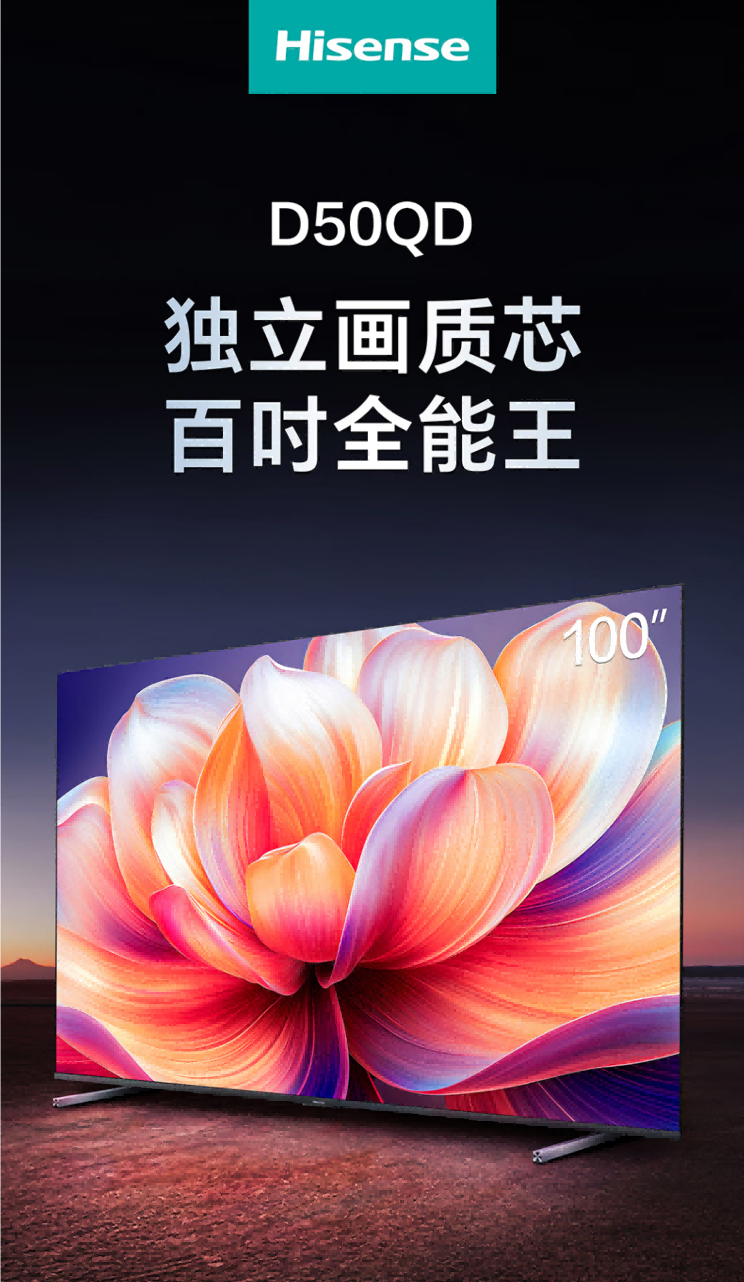 海信电视100寸100D50QD